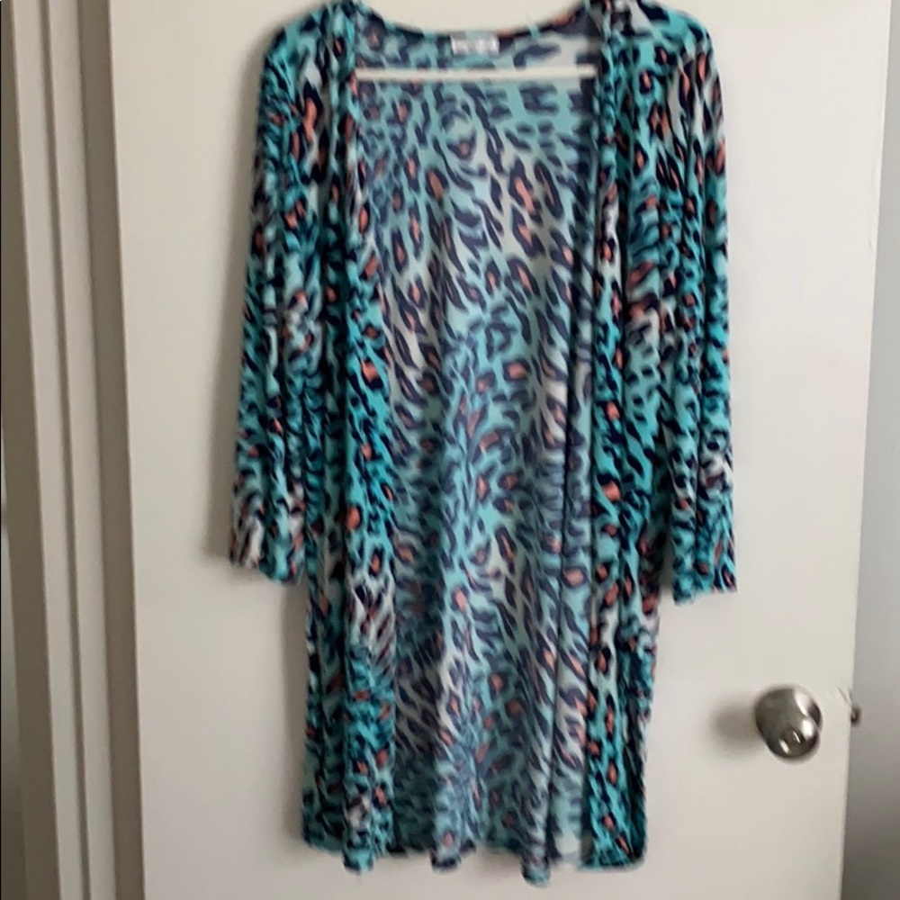 Animal print cardigan